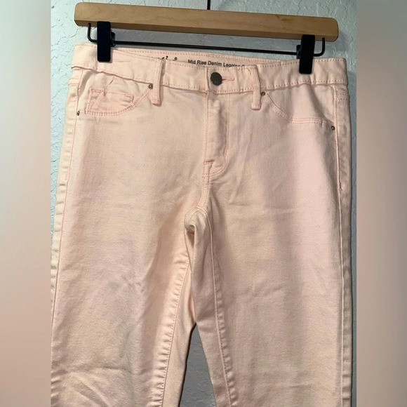 Mossimo Women's Mid Rise Denim Legging Crop - Picture 2 of 7